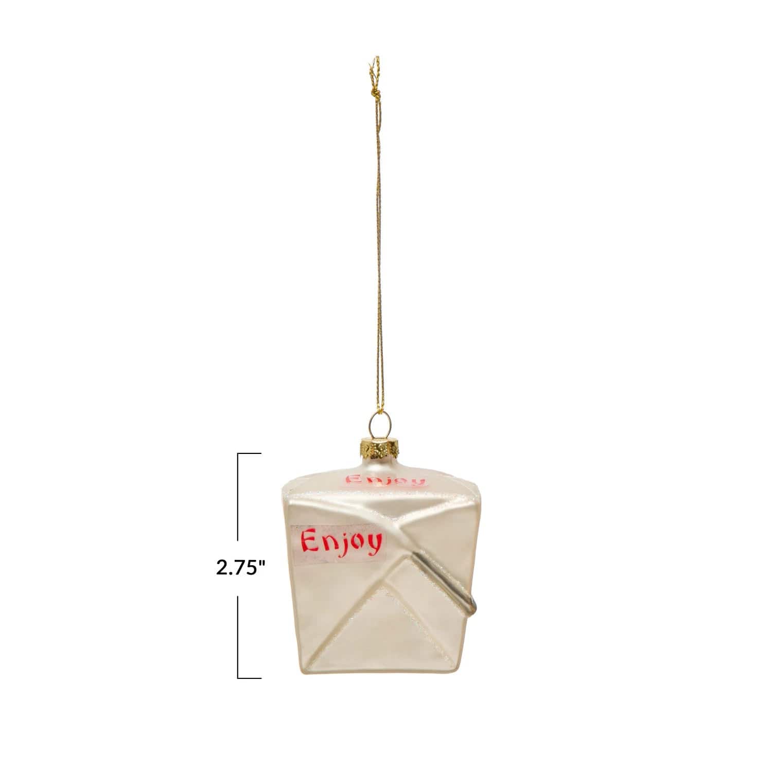 Creative Co-Op Creative Co-op Takeout Box Ornament - Little Miss Muffin Children & Home
