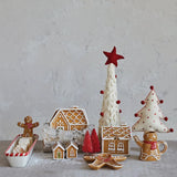 Creative Co-Op Creative Co-op Hand-Painted Ceramic Gingerbread Man Creamer Pitcher - Little Miss Muffin Children & Home