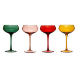 Creative Co-Op Creative Co-op Stemmed Coupe Champagne Glasses - Little Miss Muffin Children & Home