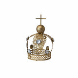 Creative Co-Op Creative Co-op Metal & Acrylic Jewel Crown with Cross - Little Miss Muffin Children & Home