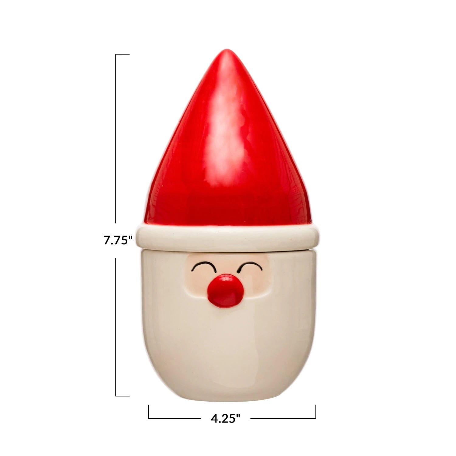 Creative Co-Op Creative Co-op Stoneware Santa Shaped Canister - Little Miss Muffin Children & Home