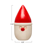 Creative Co-Op Creative Co-op Stoneware Santa Shaped Canister - Little Miss Muffin Children & Home