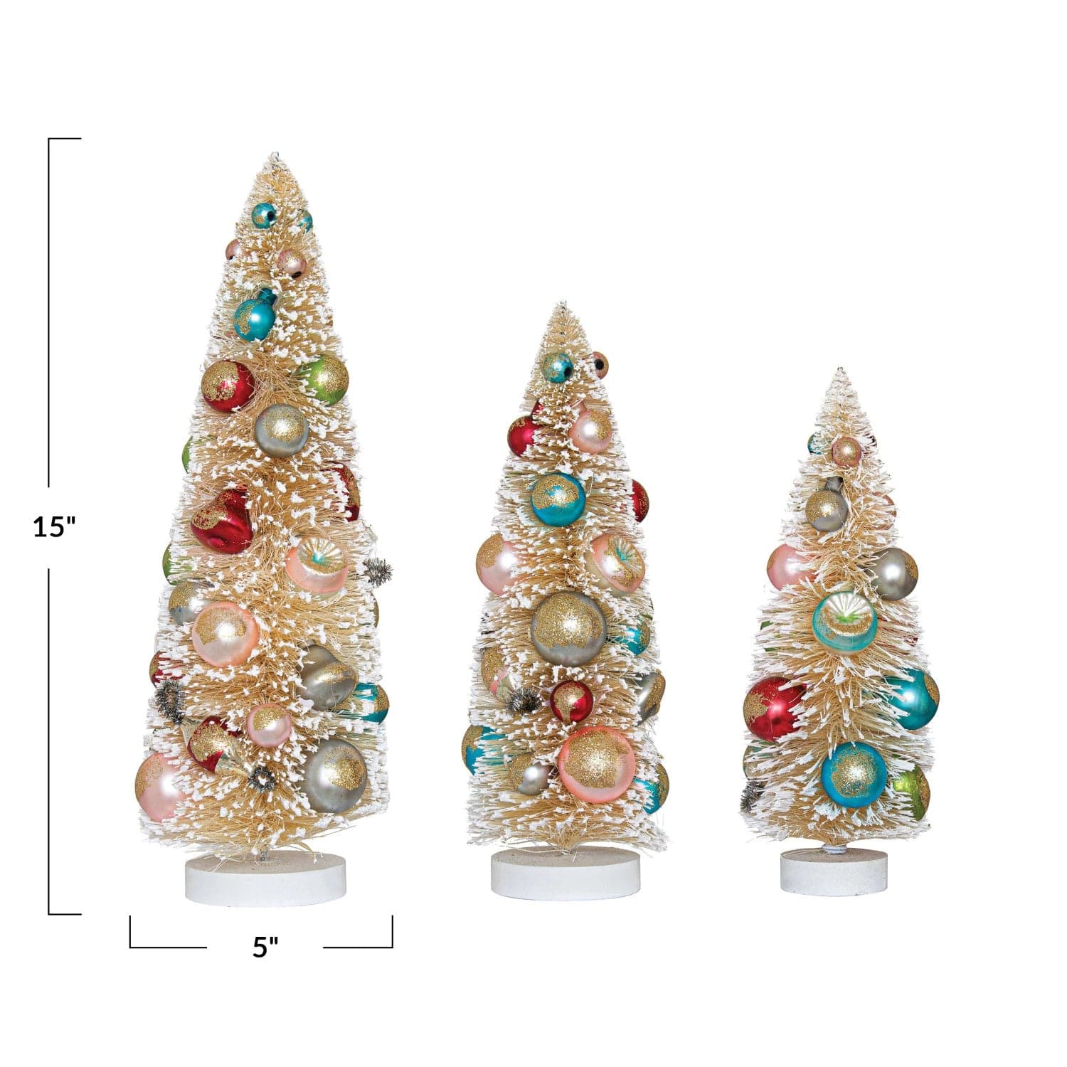 Creative Co-Op Creative Co-op Sisal Bottle Brush Antique White Trees - Little Miss Muffin Children & Home