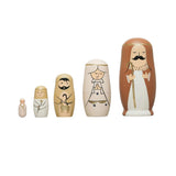 Creative Co-op Creative Co-op Hand Painted Wood Nativity Nesting Doll Set - Little Miss Muffin Children & Home