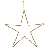 Creative Co-Op Creative Co-op Hanging Metal & Glass Bead Star with Cotton Velvet Ribbon - Little Miss Muffin Children & Home