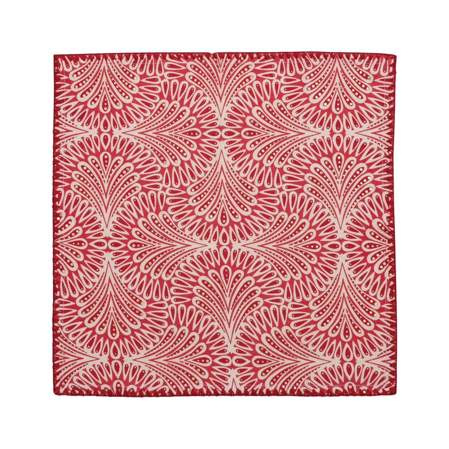 Creative Co-Op Creative Co-op 18" Square Cotton Patterned Napkins Set of 4 - Little Miss Muffin Children & Home
