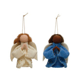 Creative Co-Op Creative Co-op Wool Felt Angel Ornament with Gold Beads - Little Miss Muffin Children & Home