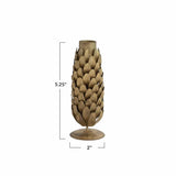 Creative Co-Op Creative Co-op Antique Brass Metal Pinecone Taper Holder - Little Miss Muffin Children & Home