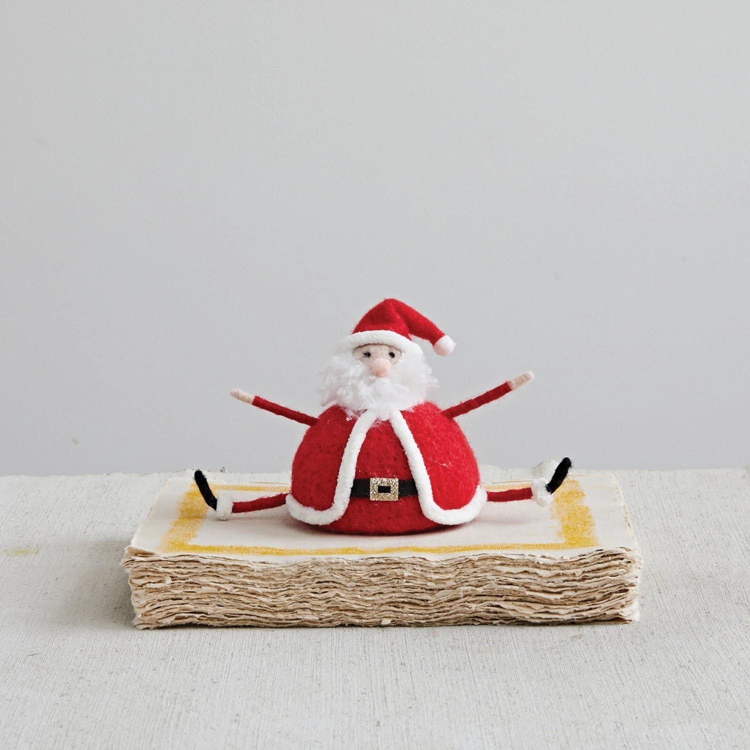 Creative Co-Op Creative Co-op Wool Felt Sitting Santa - Little Miss Muffin Children & Home
