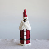 Creative Co-Op Creative C-op Fabric Felt Santa Outfit & Cap Bottle Cover with Buttons & Glitter - Little Miss Muffin Children & Home