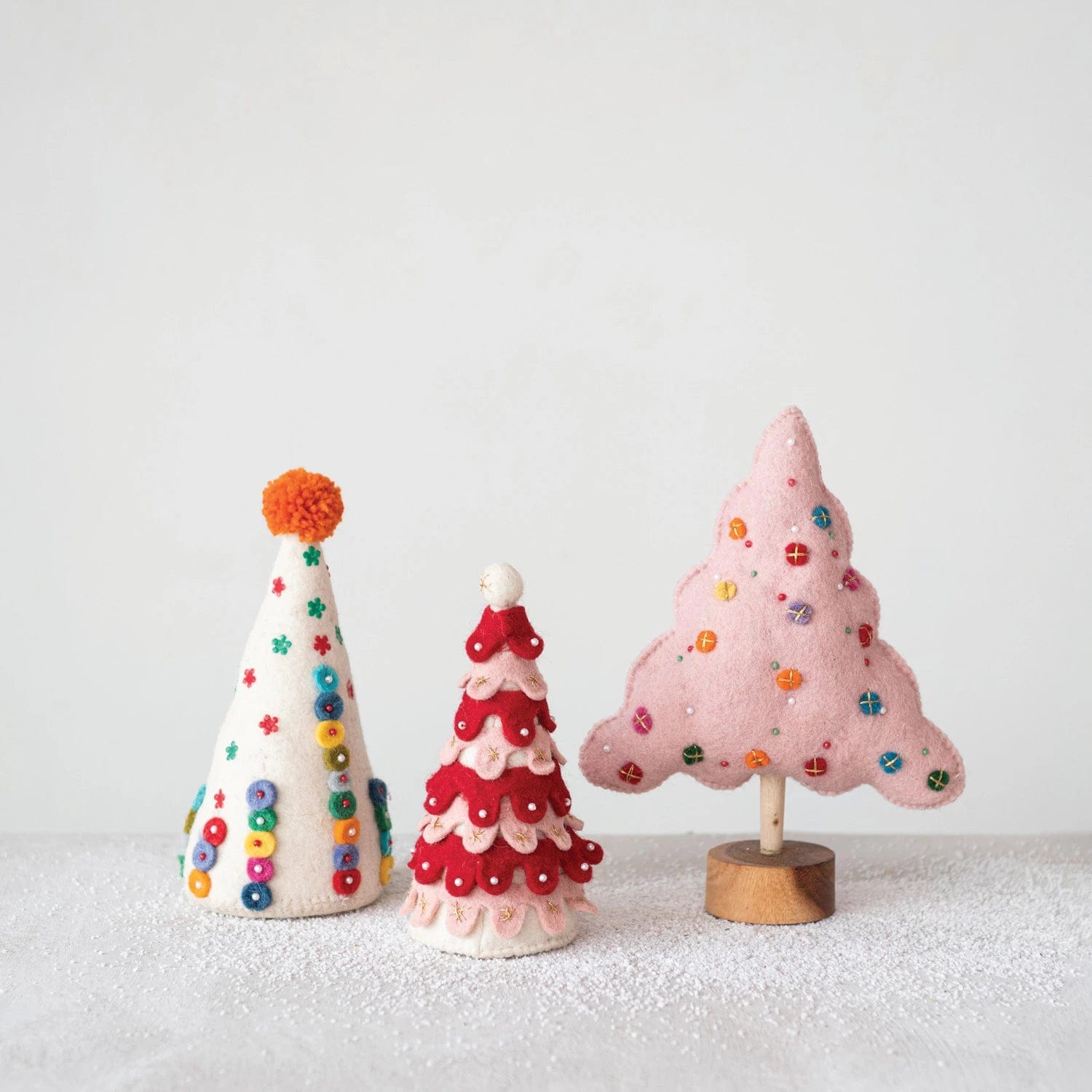 Creative Co-Op Creative Co-op Handmade Pom Poms Wool Felt Tree - Little Miss Muffin Children & Home