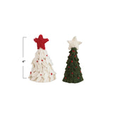 Creative Co-op Handmade Wool Felt Tree with Star Bottle Topper, Available in 2 Colors