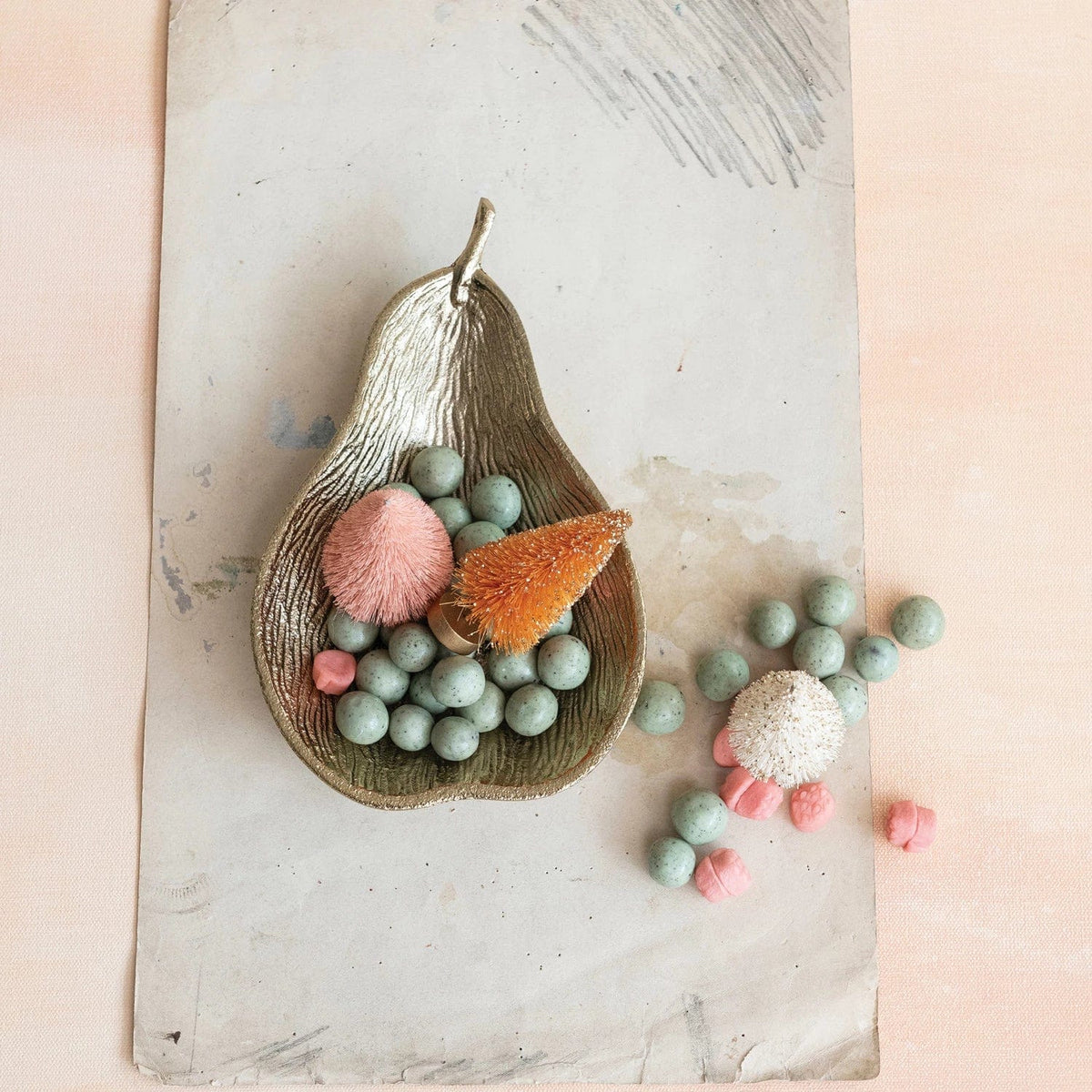 Creative Co-op Creative Co-op Cast Aluminum Pear Shaped Dish, Gold Finish - Little Miss Muffin Children & Home