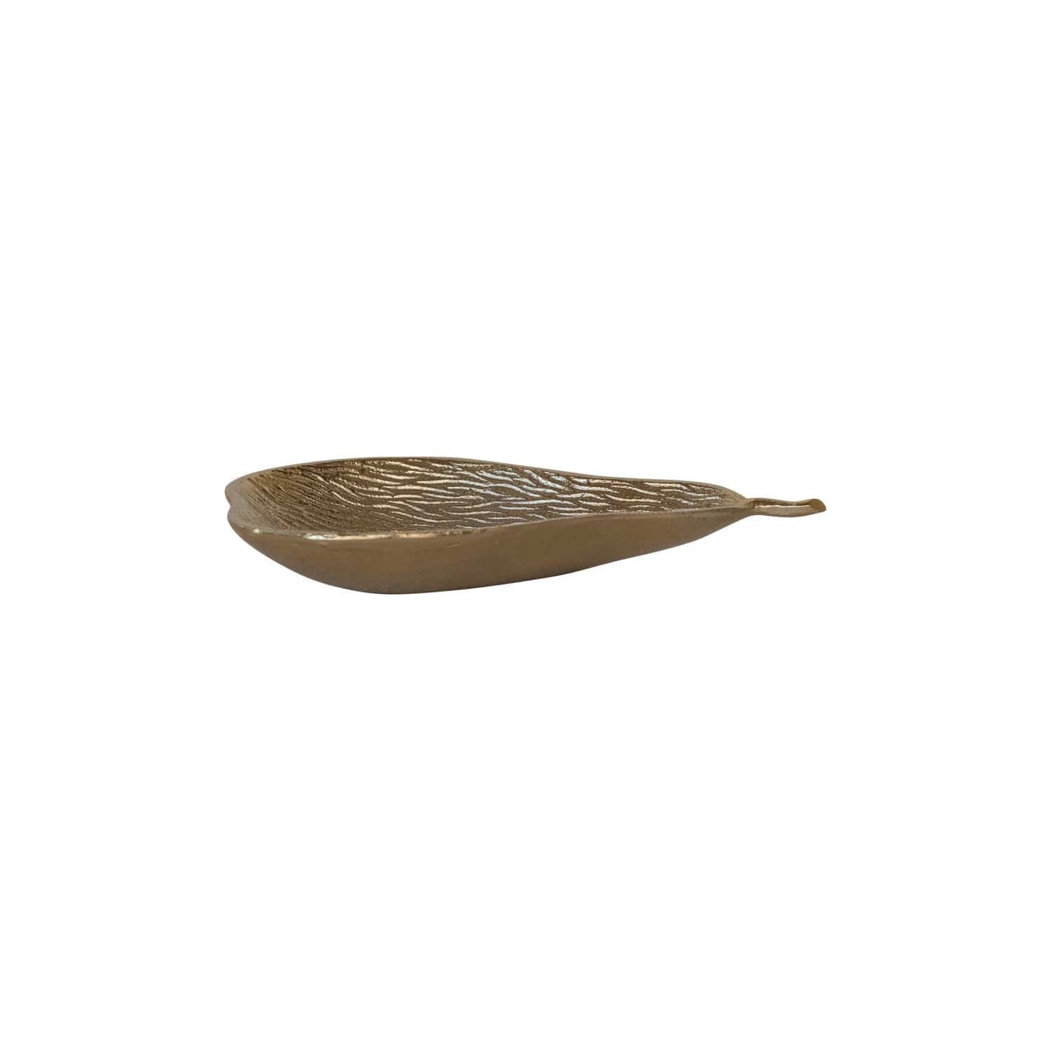 Creative Co-op Creative Co-op Cast Aluminum Pear Shaped Dish, Gold Finish - Little Miss Muffin Children & Home