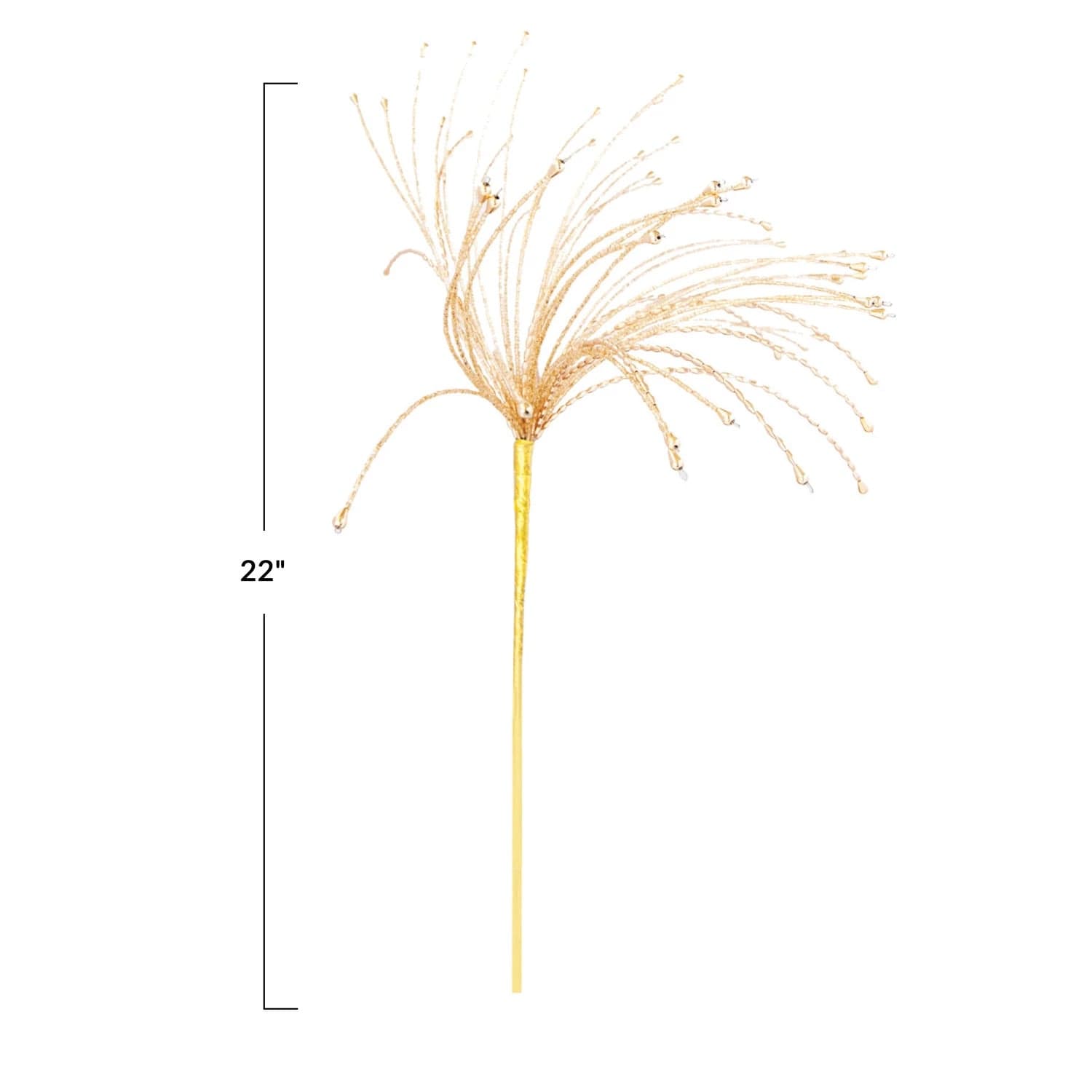 Creative Co-op Creative Co-op Metal & Glass Beaded Spray, Gold Finish - Little Miss Muffin Children & Home