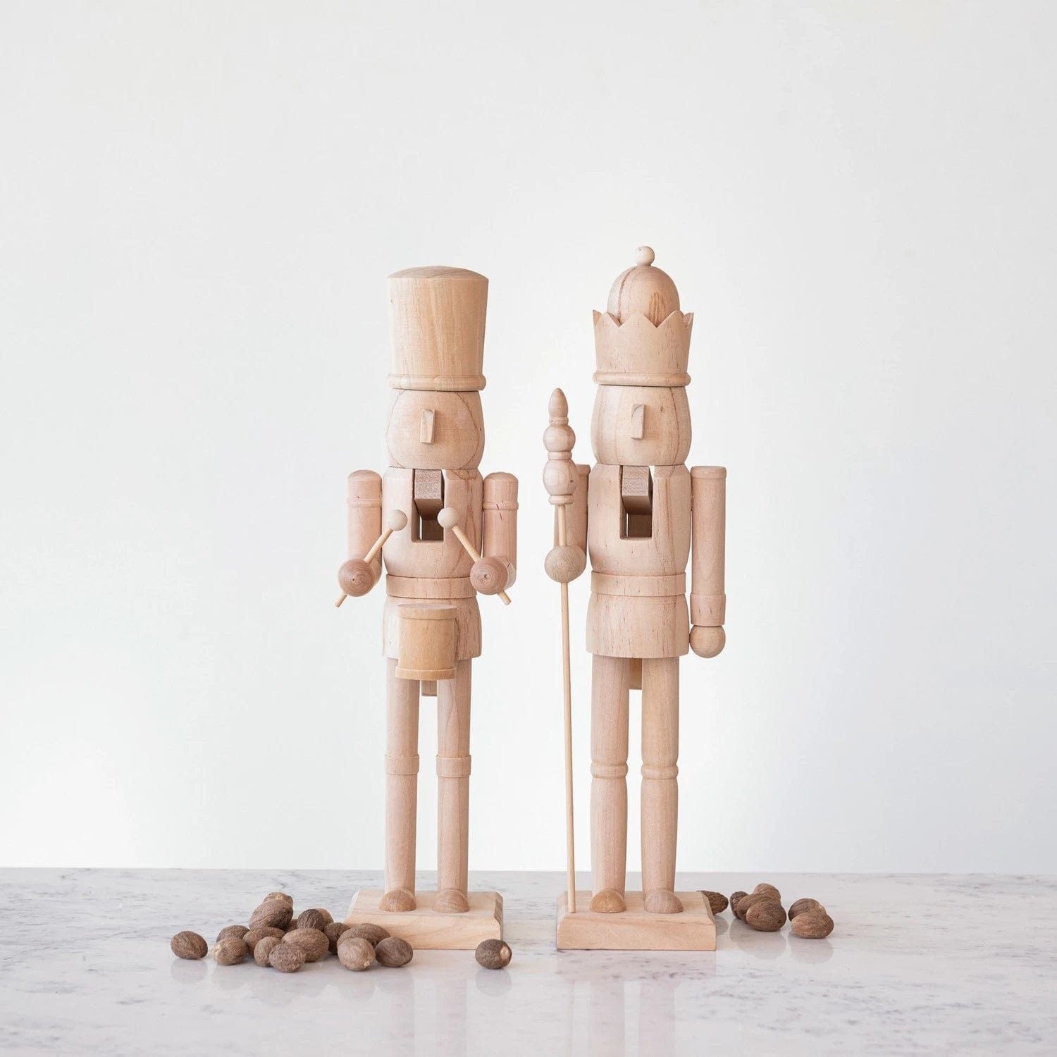 Creative Co-op Creative Co-op Wood Nutcracker, Natural, 2 Styles - Little Miss Muffin Children & Home