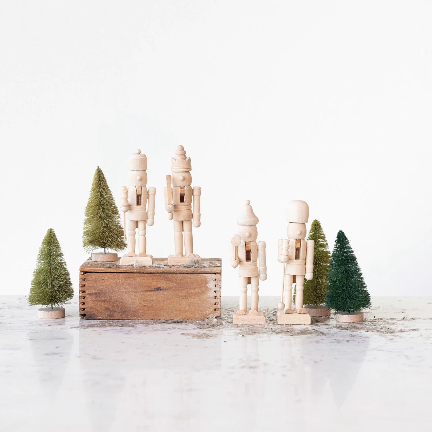 Creative Co-op Creative Co-op Natural Wood Nutcracker Ornament , 4 Styles - Little Miss Muffin Children & Home