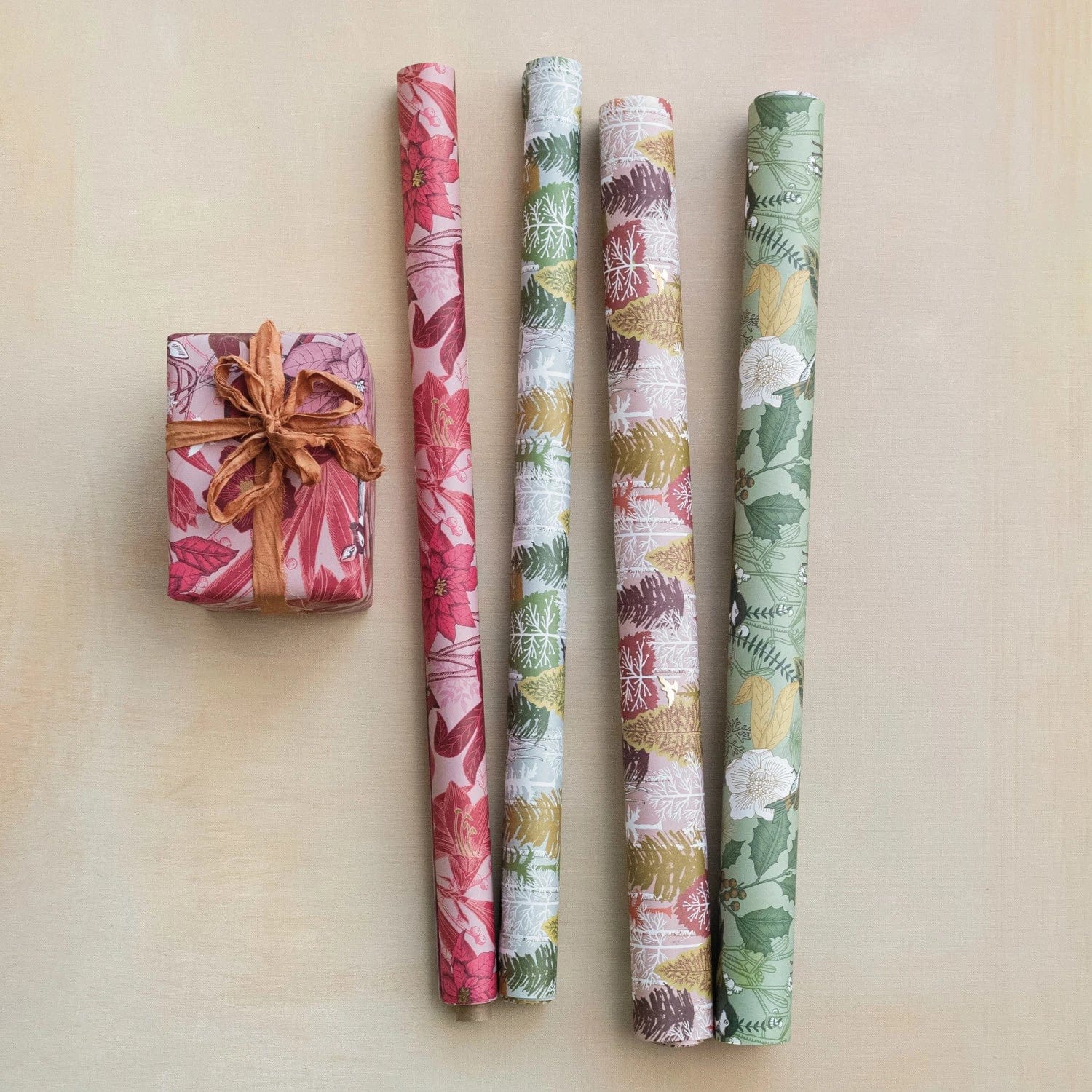 Creative Co-op Creative Co-op Recycled Wrapping Paper Sheets, 4 Styles - Little Miss Muffin Children & Home
