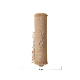 Creative Co-op Creative Co-op 6 Yard Woven Torn Jute Fabric Roll with Metallic Gold Thread, Natural - Little Miss Muffin Children & Home