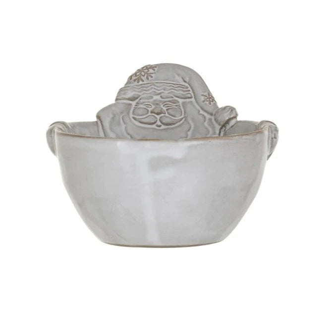 santa holiday party bowl