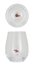 Creative Co-op Stemless Wine Glass 12oz, with Holiday Figure Inside, 8 Styles Available - Little Miss Muffin Children & Home