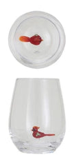 Creative Co-op Stemless Wine Glass 12oz, with Holiday Figure Inside, 8 Styles Available - Little Miss Muffin Children & Home