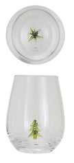 Creative Co-op Stemless Wine Glass 12oz, with Holiday Figure Inside, 8 Styles Available - Little Miss Muffin Children & Home