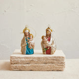 Creative Co-op Creative Co-op Hand-Painted Glass Virgin Mary & Child Ornament, 2 Styles - Little Miss Muffin Children & Home