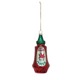 Creative Co-op Creative Co-op Hand-Painted Glass Hot Sauce Bottle Ornament with Glitter - Little Miss Muffin Children & Home