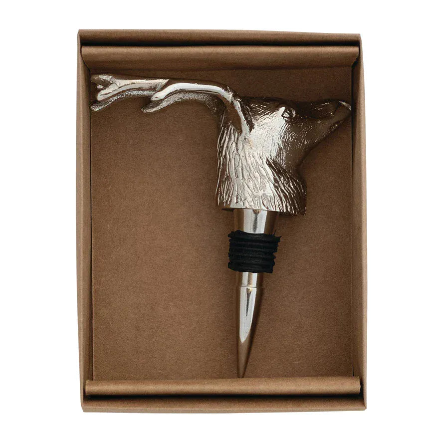 Deer Head Bottle Stopper in Kraft Box