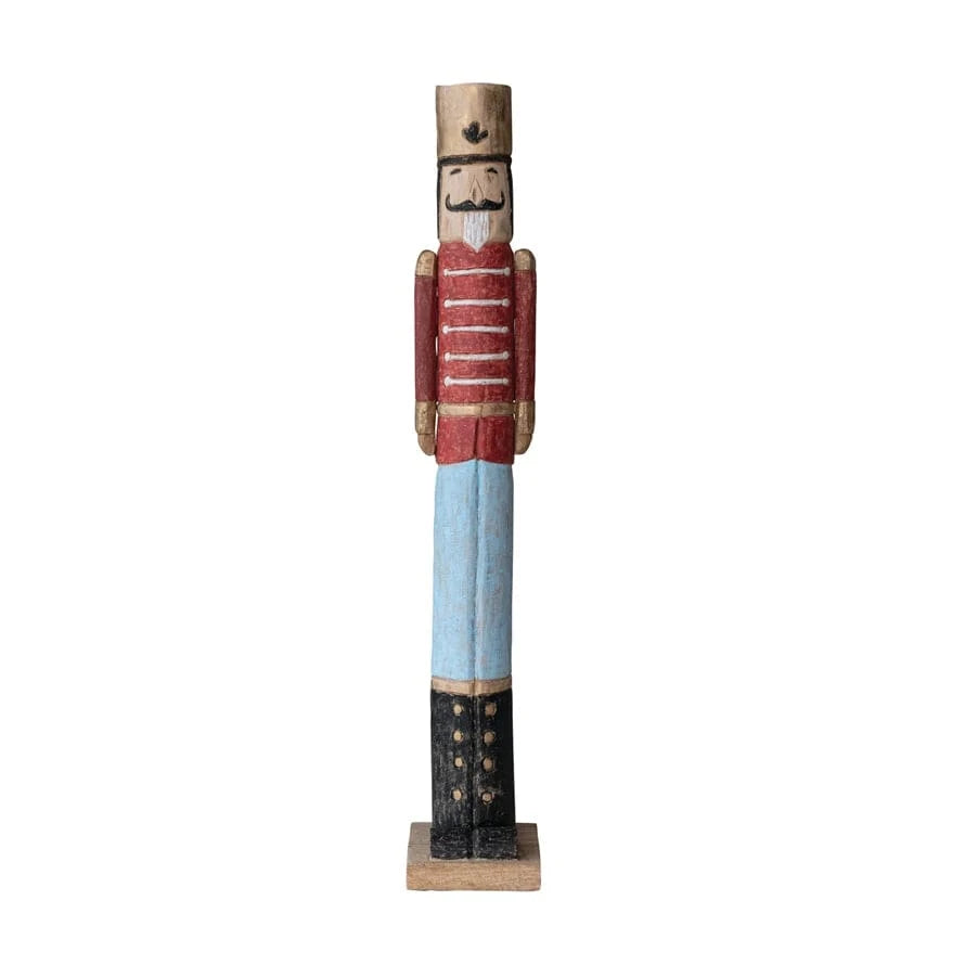 Creative Co-op Handmade Mango Wood Nutcracker, Distressed Finish, - Little Miss Muffin Children & Home