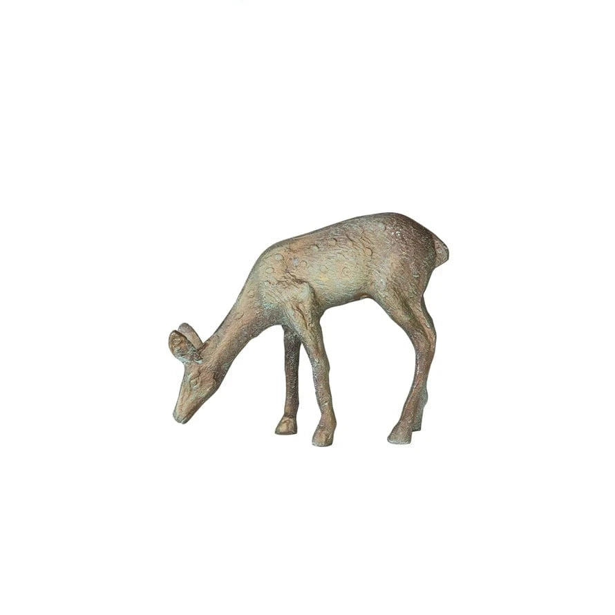 Bronze deer figurine