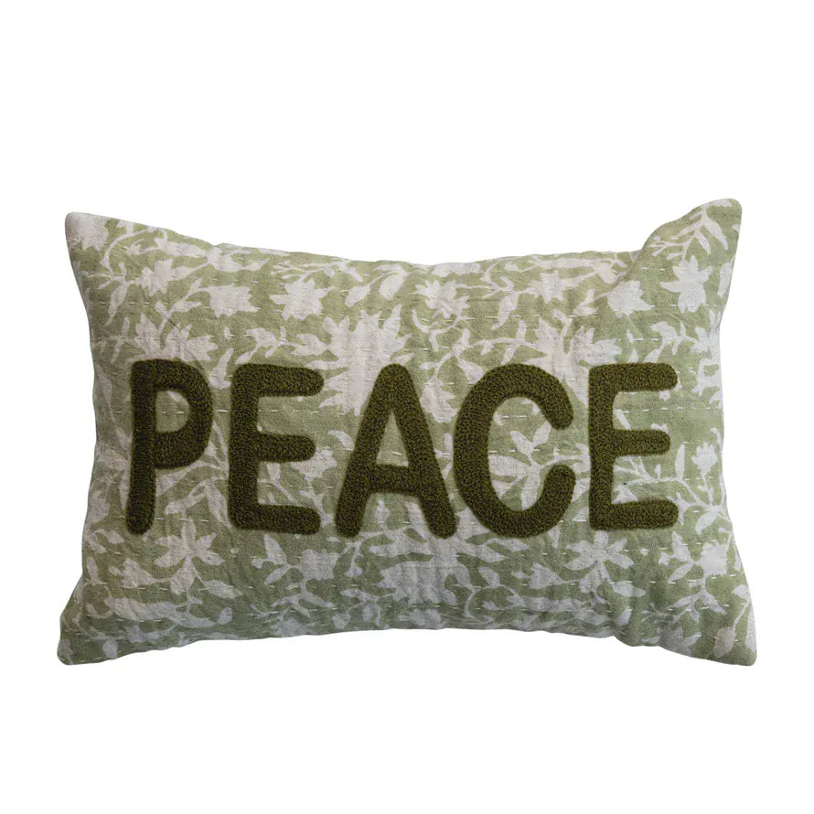 peace christmas pillow