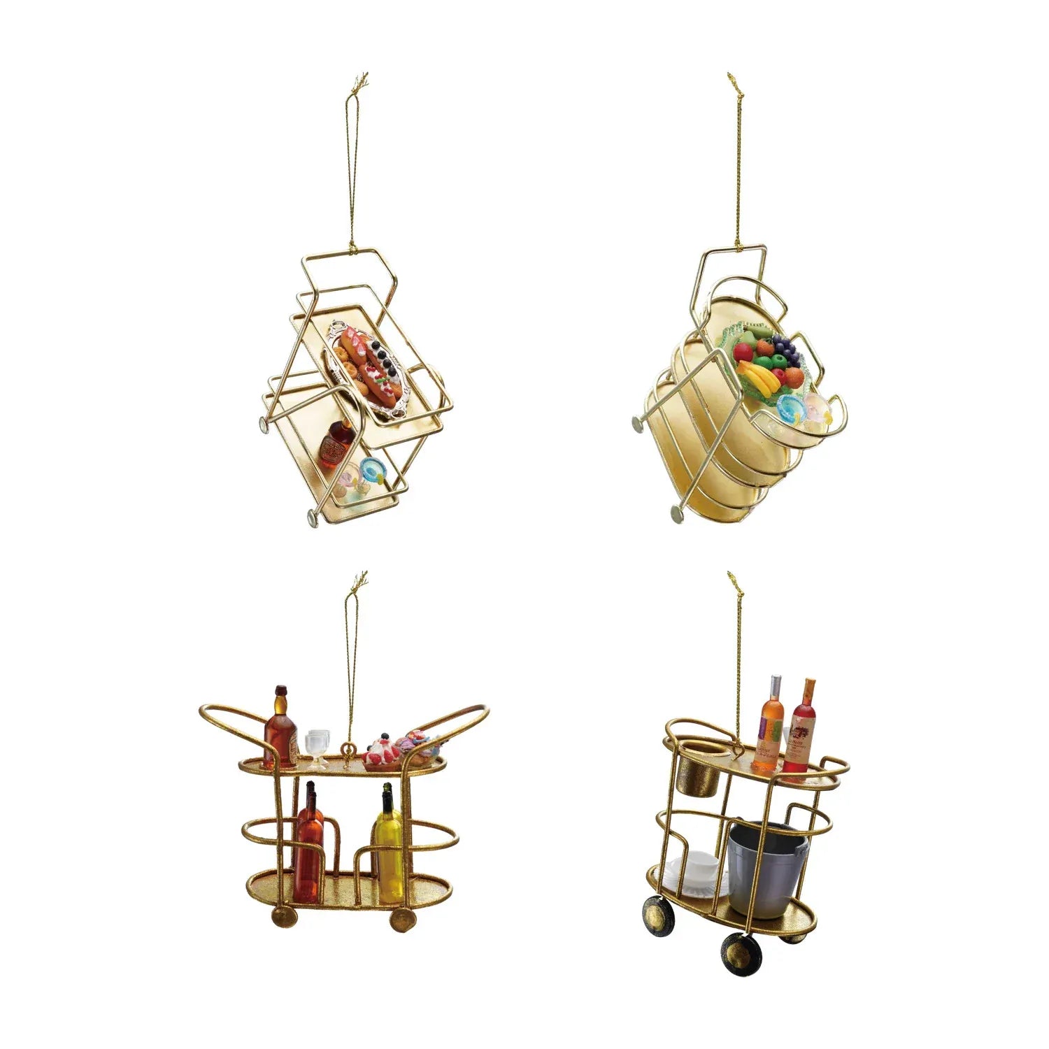 Creative Co-Op Bar Cart Ornament - Thumbnail 4