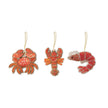 Handmade Beaded Fabric Crustacean Ornament with Sequins, 3 Styles Available