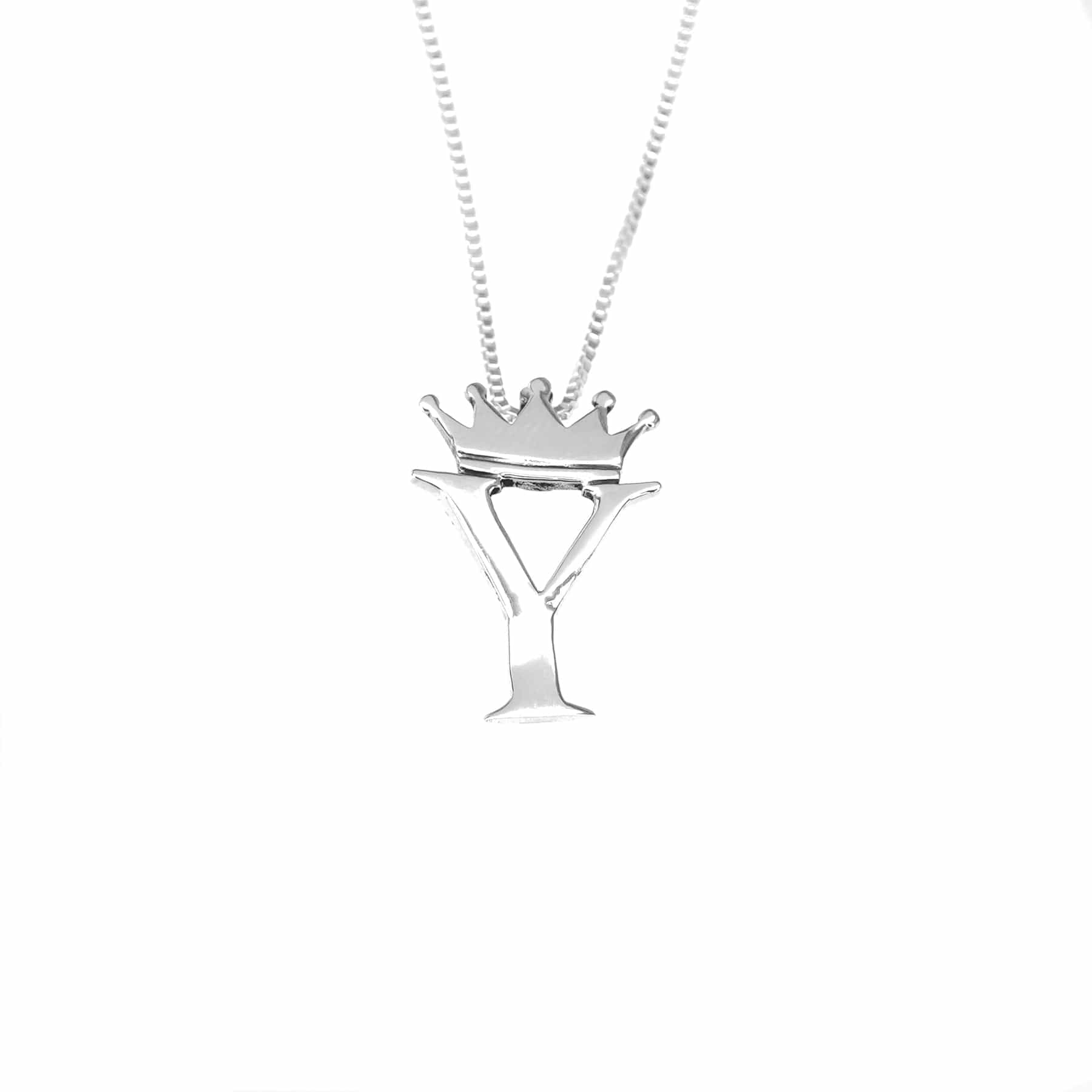 Cristy Cali Cristy Cali Royal Initial Charm Sterling Silver - Little Miss Muffin Children & Home