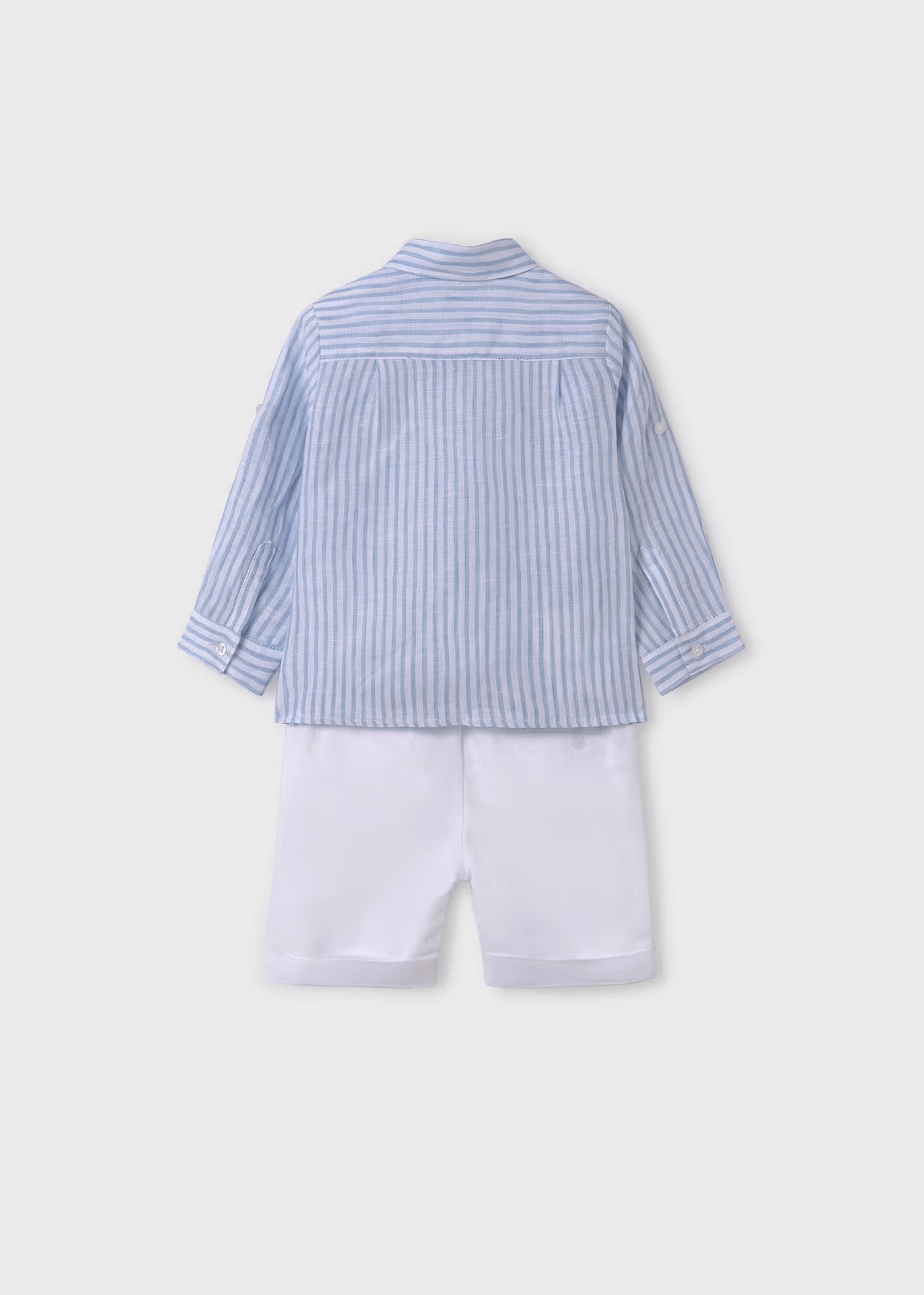 Abel & Lula Abel & Lula Linen Striped Shirt & Bermuda Short Set - Little Miss Muffin Children & Home