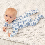 Sweet Bamboo Sweet Bamboo Zipper Footie - Ethan's Elephants - Little Miss Muffin Children & Home