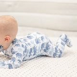 Sweet Bamboo Sweet Bamboo Zipper Footie - Ethan's Elephants - Little Miss Muffin Children & Home