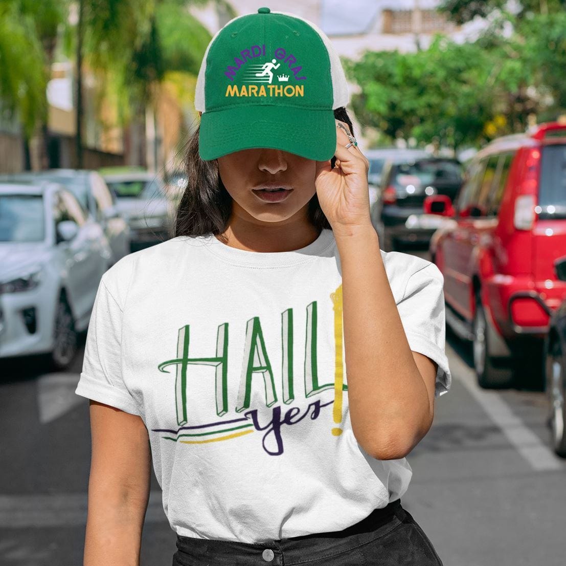 Sarah Ott Sarah Ott Mardi Gras Marathon Trucker Hat - Little Miss Muffin Children & Home