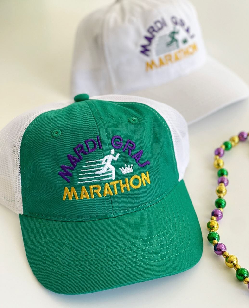 Sarah Ott Sarah Ott Mardi Gras Marathon Trucker Hat - Little Miss Muffin Children & Home