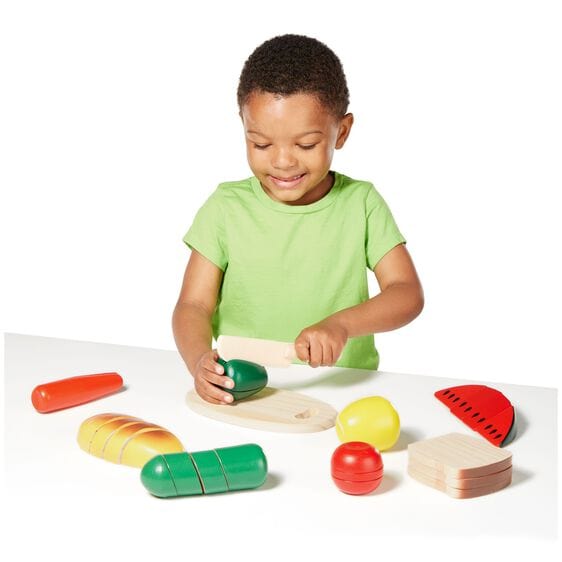 Melissa & Doug Melissa & Doug Wood Food Cutting Set - Little Miss Muffin Children & Home
