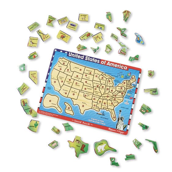 Melissa & Doug Melissa & Doug USA Sound Puzzle (40 pcs) - Little Miss Muffin Children & Home