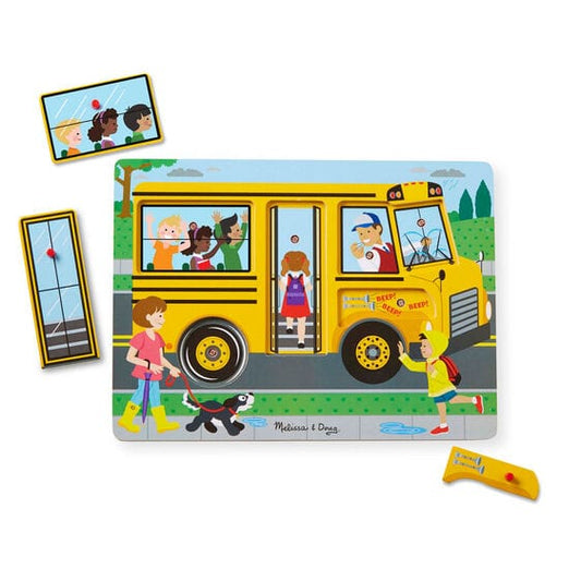 Melissa & Doug Melissa & Doug The Wheels on the Bus Sound Puzzle - Little Miss Muffin Children & Home 562