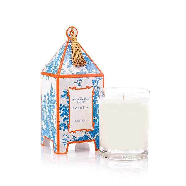 Seda France - Seda France French Tulip Classic Toile Pagoda Box Candle - Little Miss Muffin Children & Home