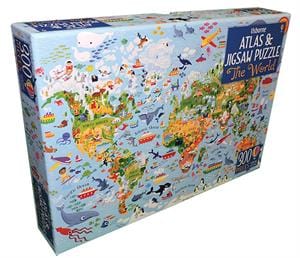Usborne Usborne The World: Atlas & Jigsaw Puzzle - Little Miss Muffin Children & Home