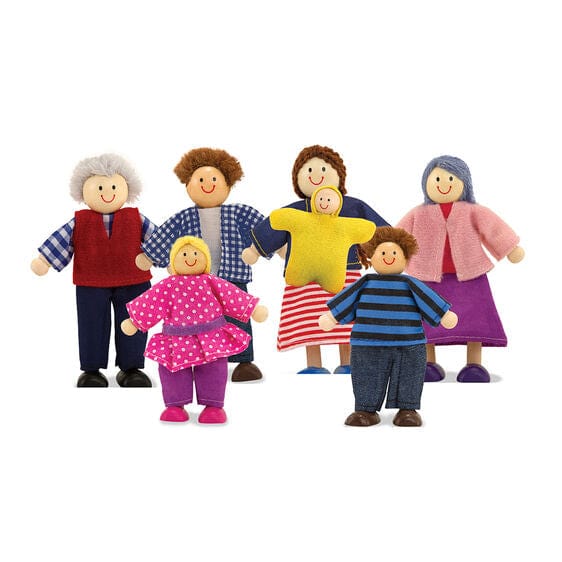 Melissa & Doug Melissa & Doug Wooden Doll Family - Little Miss Muffin Children & Home
