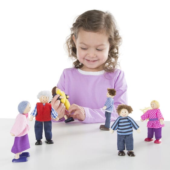 Melissa & Doug Melissa & Doug Wooden Doll Family - Little Miss Muffin Children & Home
