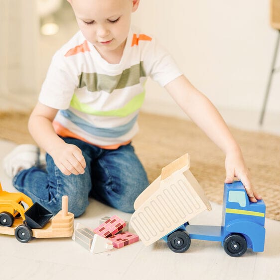 Melissa & Doug Melissa & Doug Classic Toy Dump Truck & Loader - Little Miss Muffin Children & Home