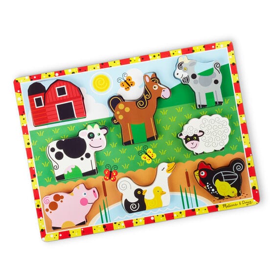 Melissa & Doug Melissa & Doug Farm Animals Chunky Puzzle - Little Miss Muffin Children & Home